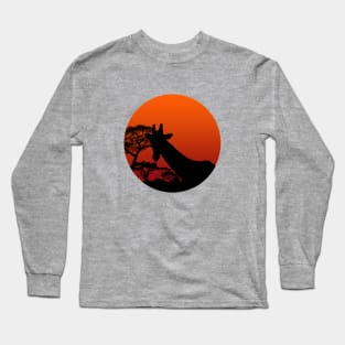 African Giraffe Long Sleeve T-Shirt